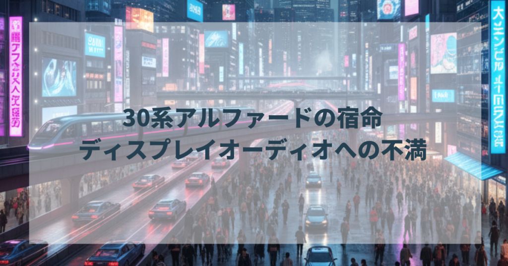 30系アルファードの宿命：ディスプレイオーディオへの不満