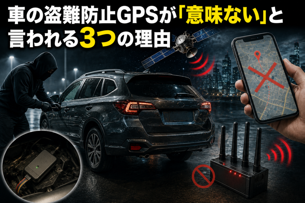 車の盗難防止GPSが「意味ない」と言われる3つの理由