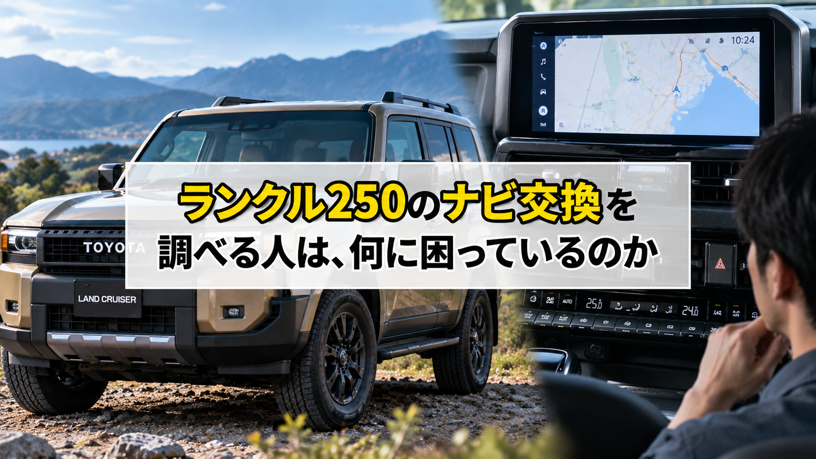 ランクル250のナビ交換を調べる人は、何に困っているのか
