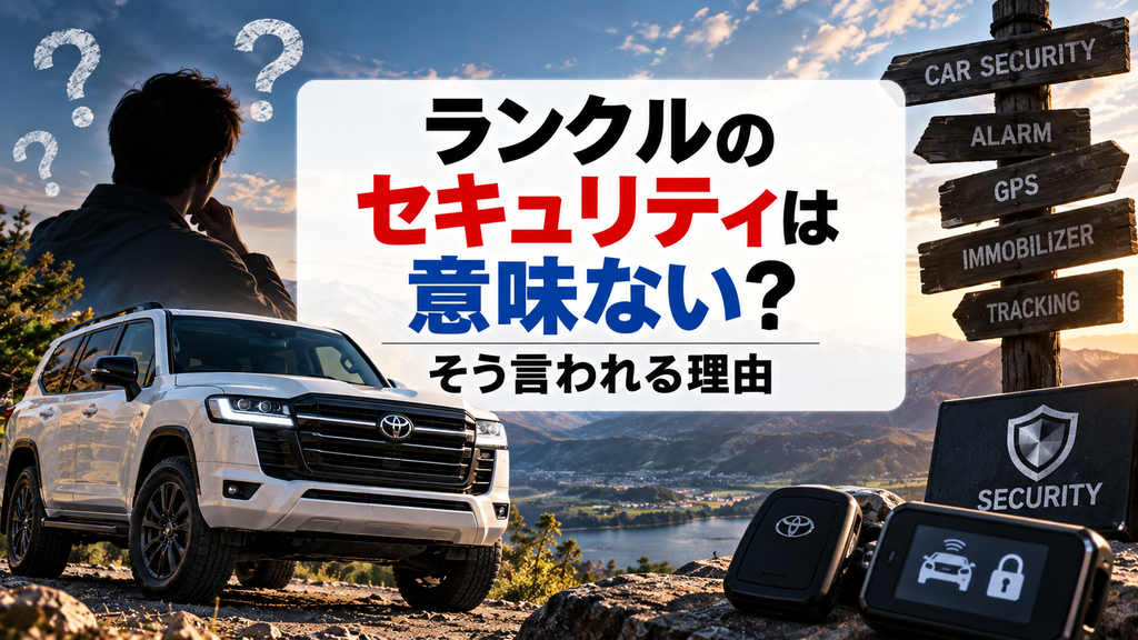 ランクルのセキュリティは意味ない？そう言われる理由