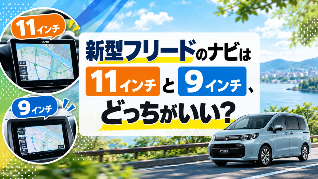 新型フリードのナビは11インチと9インチ、どっちがいい？