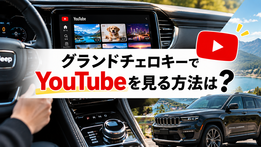 グランドチェロキーでYouTubeを見る方法